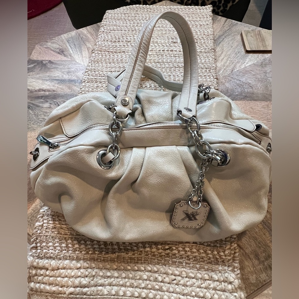 Maxx  New York Elegant Cream Handbag